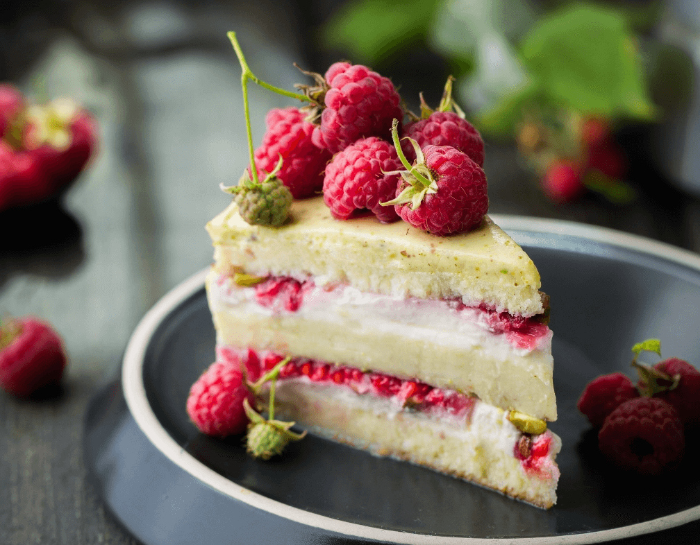 cake on cherry