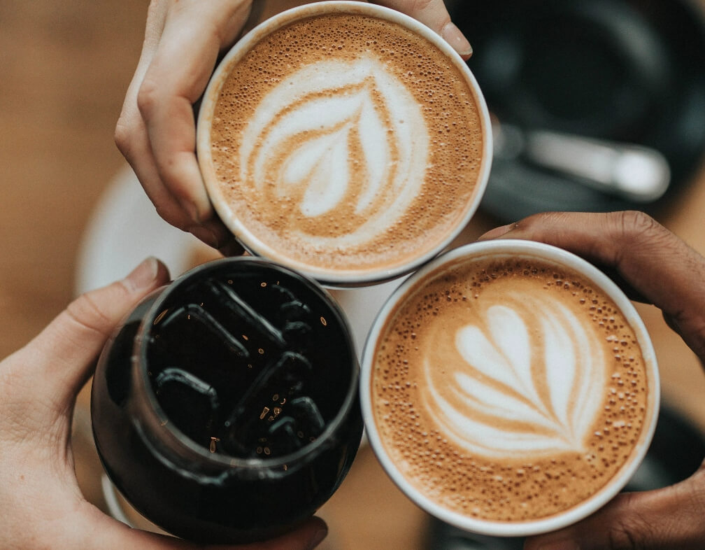 coffee on cup